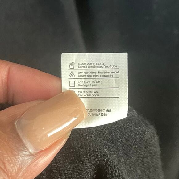 Vince Cashmere Ombre Cardigan Sweater Womens XS Black Gray Dyed Cozy Casual - Picture 5 of 7